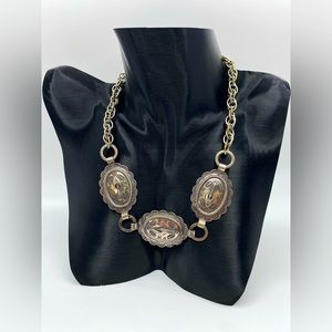 Vintage silver southwestern arrow necklace